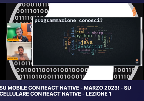 "Corso React Native 20 Marzo - 30 Marzo"